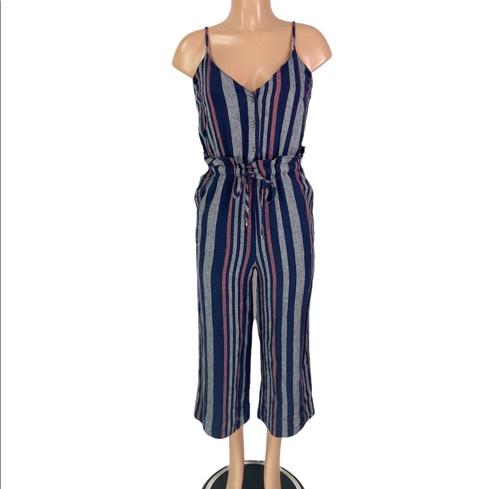 Splendid Crosshatch Linen Jumpsuit